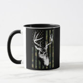 Whitetail Buck Deer Hunting USA Camouflage Mok (Links)