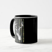 Whitetail Buck Deer Hunting USA Camouflage Mok (Voorkant links)