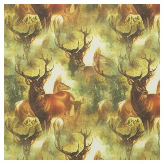 Whitetail Buck en Doe Stof (Swatch)