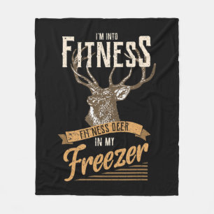 Whitetail Buck Fun Deer Hunting Season I'm Into Fi Fleece Deken