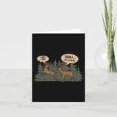 Whitetail Buck Funny Deer Hunting Season beroemd g Kaart (Voorkant)