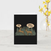 Whitetail Buck Funny Deer Hunting Season beroemd g Kaart (Gele Bloem)