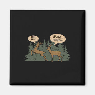Whitetail Buck Funny Deer Hunting Season beroemd g Magneet