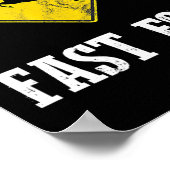 Whitetail Buck Funny Deer Hunting Season Fast Food Poster (Hoek)