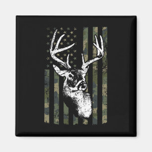Whitetail Buck Hertenjacht USA Camouflage Amerika Magneet