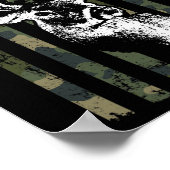 Whitetail Buck Hertenjacht USA Camouflage Amerika Poster (Hoek)