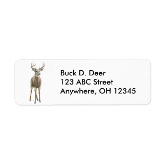 Whitetail Buck Hertenlabel Etiket