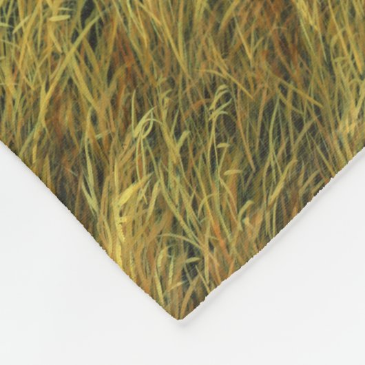 Whitetail Buck in de herfst Fleece Deken (Hoek)