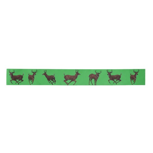 Whitetail Buck Ribbon Satijnen Lint (Voorkant)