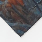 Whitetail Buck Staande In Het Bos Fleece Deken (Hoek)