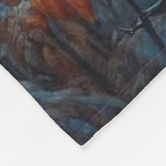 Whitetail Buck Staande In Het Bos Fleece Deken (Hoek)