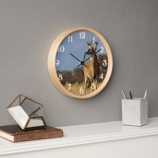 Whitetail Buck Wall Clock (Kantoor)