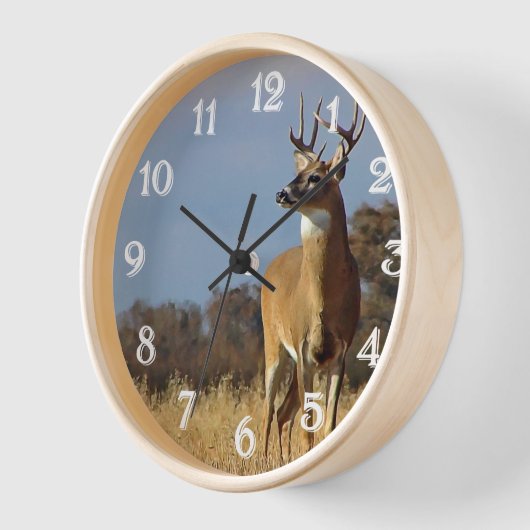 Whitetail Buck Wall Clock (Hoek)