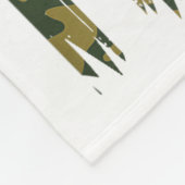 Whitetail Buck Youth Boy Deer Hunting Camo America Fleece Deken (Hoek)