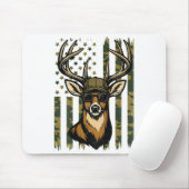 Whitetail Buck Youth Boy Deer Hunting Camo America Muismat (Met muis)