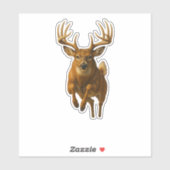 Whitetail Cut-out Sticker (Vel)
