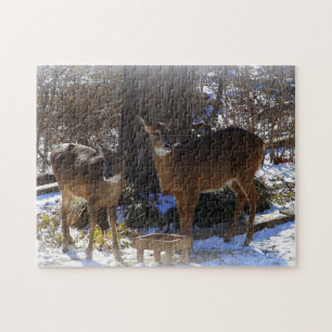 Whitetail Deer 11x14 Photo Puzzle with Gift Box Legpuzzel