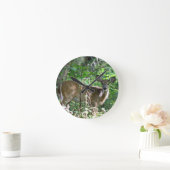 Whitetail Deer Acrylwand Ronde Klok (Huis)