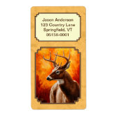 Whitetail Deer Autumn Gold Etiket (Voorkant)