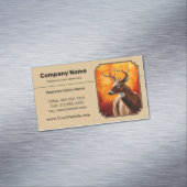 Whitetail Deer Autumn Gold Magnetisch Visitekaartje (Voorbeeld)