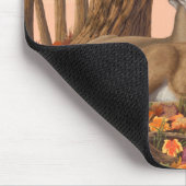 Whitetail Deer Autumn Maple Tree Muismat (Hoek)