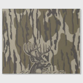 Whitetail Deer Bottomland Camo Deer Hunting Camo Cadeaupapier (Vlak)