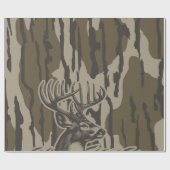 Whitetail Deer Bottomland Camo Deer Hunting Camo Cadeaupapier (Vlak)