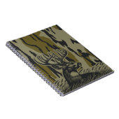 Whitetail Deer Bottomland Camo Deer Hunting Camo Notitieboek (Rechterzijde)