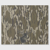 Whitetail Deer Bottomland Camo Hunting Camo Cadeaupapier (Vlak)