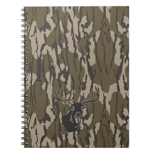 Whitetail Deer Bottomland Camo Hunting Camo Notitieboek (Voorkant)