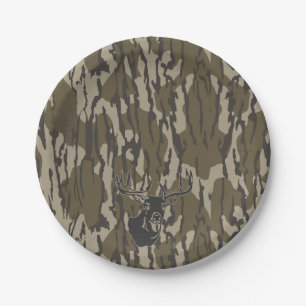 Whitetail Deer Bottomland Camo Hunting Camo Papieren Bordje