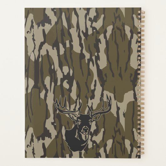 Whitetail Deer Bottomland Camo Hunting Camo Planner (Achterkant)