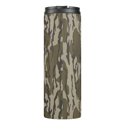 Whitetail Deer Bottomland Camo Hunting Camo Thermosbeker (Achterkant)