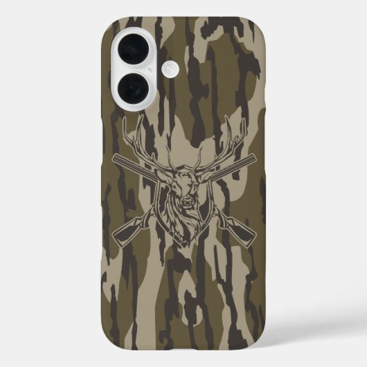 Whitetail Deer Bottomland Camo Hunting Rifle Botto Case-Mate iPhone Case (Achterkant)