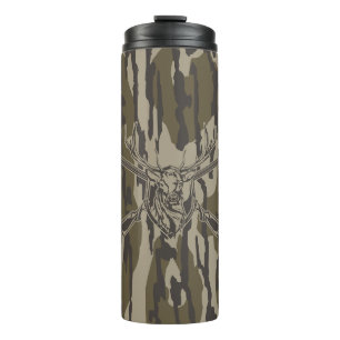 Whitetail Deer Bottomland Camo Hunting Rifle Botto Thermosbeker