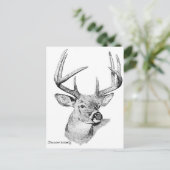 Whitetail Deer Briefkaart (Staand voorkant)