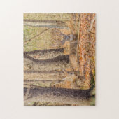 Whitetail Deer Buck en Doe Legpuzzel (Verticaal)