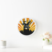 Whitetail Deer Buck Hunting Wall klok (Huis)