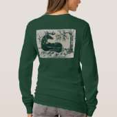 Whitetail Deer Buck in Snowy Woods T-Shirt (Achterkant)