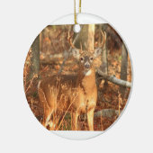 Whitetail Deer Buck Keramisch Ornament (Links)