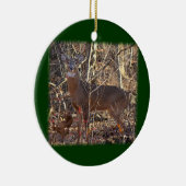 Whitetail Deer Buck Ornament aan Personaliseren (Rechts)