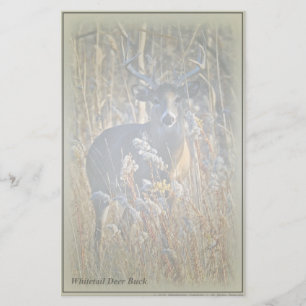 Whitetail Deer Buck Stationery Briefpapier