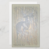 Whitetail Deer Buck Stationery Briefpapier (Voorkant / Achterkant)