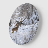 Whitetail Deer Clock Grote Klok (Hoek)