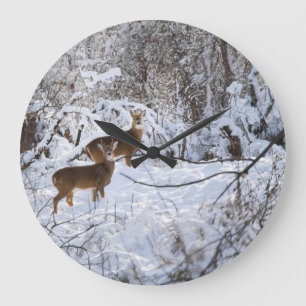 Whitetail Deer Clock Grote Klok