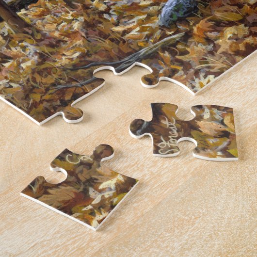 Whitetail Deer Doe en Fawn Autumn Legpuzzel (Zijkant)