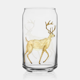 Whitetail Deer Drink Glass Blikvorm Glas