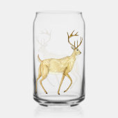 Whitetail Deer Drink Glass Blikvorm Glas (Achterkant)