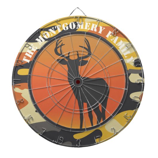 Whitetail Deer en Camo* Dart Board Dartbord (Voorkant)