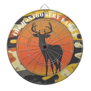 Whitetail Deer en Camo Dartbord